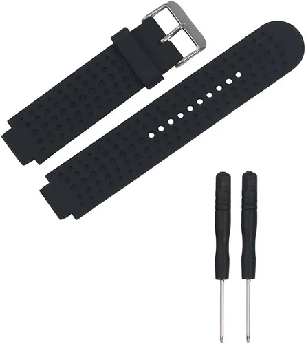 Vista 2 de Muovrto Correa de repuesto para Garmin Forerunner 25, correa deportiva de silicona suave