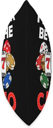 Vista 2 de Casino Poker Slot Machine Gambler Gambling Design Funny Casino - Almohada de juego con tarjeta de máquina tragamonedas de Las Vegas, 16 x 16