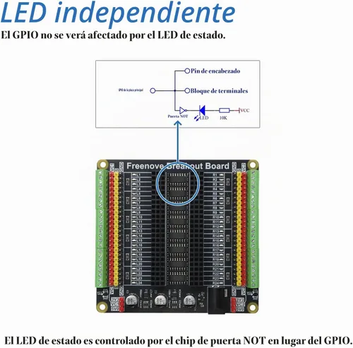 Vista 5 de Freenove Placa de Expansión Universal Compatible con Arduino Nano Micro Raspberry Pi Pico 1 2 W ESP32 ESP8266, Escudo de Bloque de Terminales HAT