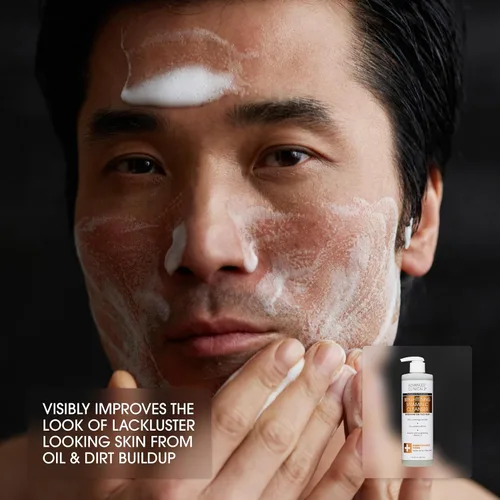 Vista 6 de Advanced Clinicals Limpiador facial suave con vitamina C para mujeres y hombres Jabón limpiador facial de gel con aroma a cítricos Aloe Vera +