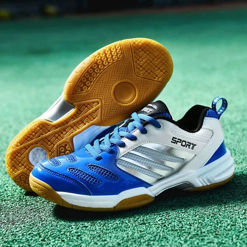 Vista 6 de zxcvb Tenis Bádminton Zapatos de los Hombres Nuevos Tendón de Ox Inferior de Desgaste Antideslizante de los Hombres de Baja Primavera Tenis de Mesa