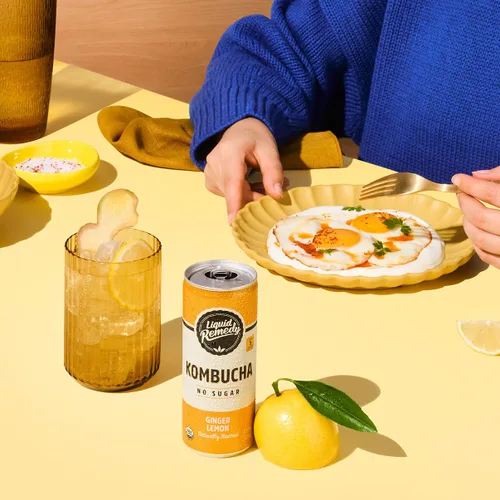 Vista 6 de Remedy Kombucha Bebida orgánica de té, sin azúcar, ceto, vegano y sin gluten, bebida de cultivo vivo, bebida elaborada por lotes pequeños, jengibre