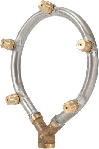 Vista 9 de Boquilla atomizadora, rosca hembra G1/4 pulgadas, 5 cabezales, riego circular ajustable, nebulización, para riego de jardín