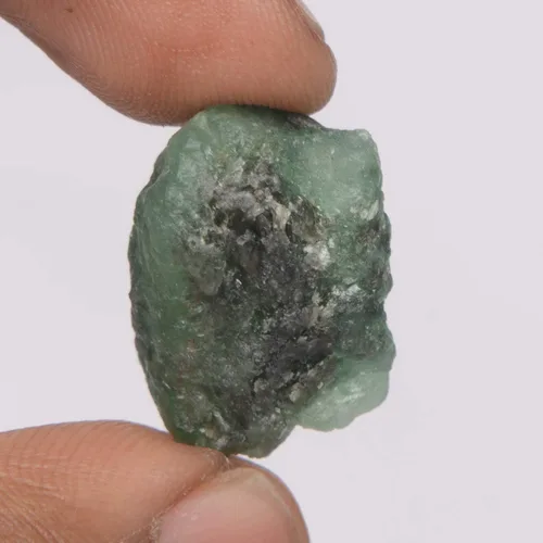 Vista 2 de REAL-GEMS Piedra preciosa áspera de cristal de fucsita esmeralda, piedra natal de mayo Rocas y minerales 30.00 Ct Piedra de fucsita esmeralda, Gema
