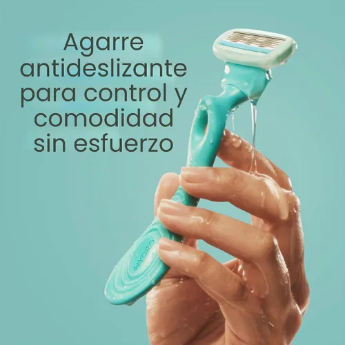 Vista 7 de Schick Hydro Silk Sensitive 5-Blade Razors for Women, 1 Handle & 2 Refills