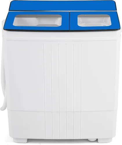 Vista 17 de COSTWAY Lavadora portátil de 18 libras con bomba de drenaje incorporada Negro+Blanco