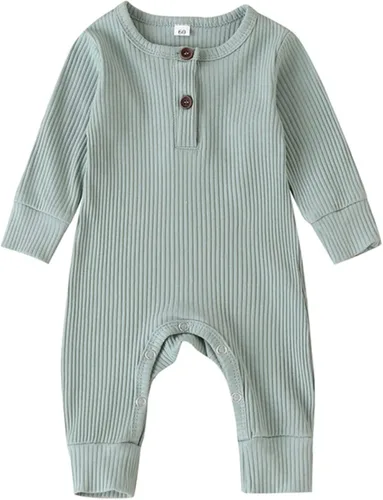 Vista 2 de Kuriozud Mameluco de una pieza para recién nacido, unisex, con botones, para bebé y niña