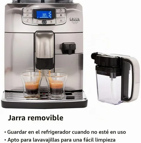 Vista 6 de Gaggia Velasca Prestige - Máquina de café expreso, acero inoxidable, 54 onzas
