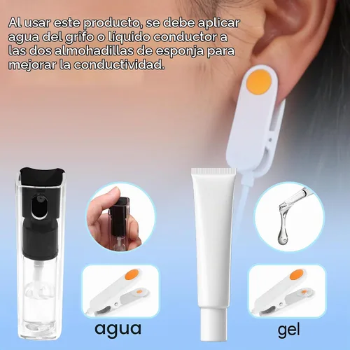 Vista 4 de Adaptador de clip de oreja VNS, máxima comodidad y señal estable. Experimenta una conductividad superior con punta de esponja conductora y un diseño