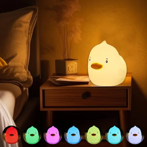 Vista 2 de ZKLiLi Linda luz nocturna de pato, luces de pato para niños y niñas, regalos de Navidad, luz nocturna para niños, adolescentes, decoración