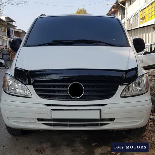Vista 4 de BMY Deflector de capó/protector de insectos delantero compatible con Mercedes Benz Vito W639 2004-2010 Protector de capó Partículas e insectos