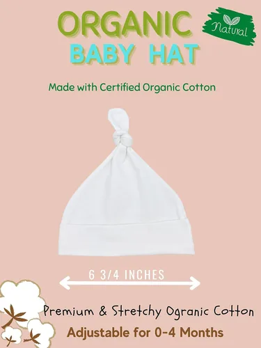 Vista 3 de Cute New York Gorro orgánico para bebés para niñosniñasrecién nacidossombrero de hospital infantil