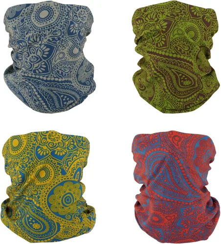 Vista 9 de 4 bandanas multiusos para mujeres y hombres