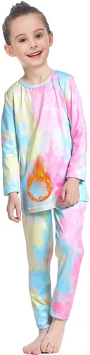 Vista 10 de MANCYFIT Conjunto de ropa interior térmica para niñas, con forro polar largo, capa base ultra suave Rosa bebé