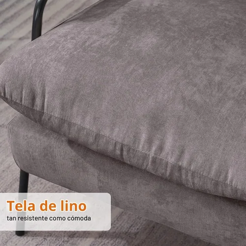 Vista 7 de MCombo Silla reclinable Accent con otomana, sillón de tela moderno, sofá cama tapizado para sala de estar y dormitorio, espacio pequeño 4055