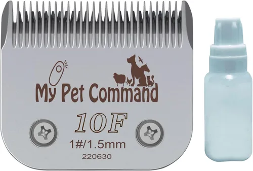 Vista 7 de My Pet Command MPC15DS - Cuchillas de repuesto con aceite lubricante para cortadora de mascotas inalámbrica #3F Replacement or Additional