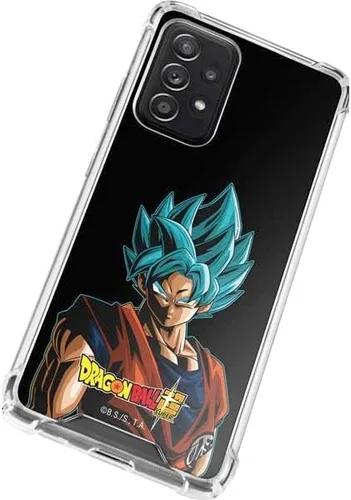 Vista 2 de Skinit Funda transparente compatible con Galaxy A52 5G, diseño oficial de Dragon Ball Super Goku Negro - DBZSPR04