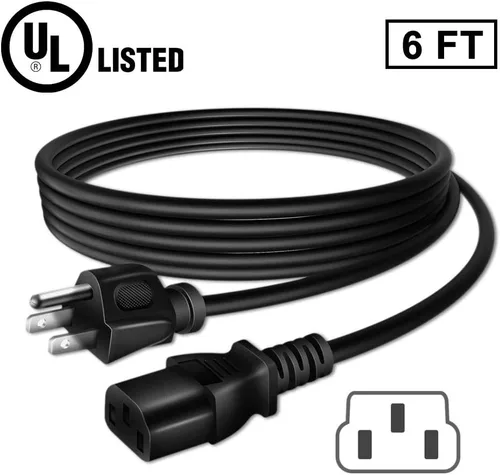 Vista 3 de Cable adaptador de corriente alterna de 6 pies con certificación UL compatible con BBE 382i Stereo Sonic Maximizer