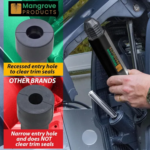Vista 6 de Mangrove Products: Protector de Travesaño, Soporte para Motor Fuera de Borda, 3 Cuñas de Ram, Accesorios para Barcos de Pontón