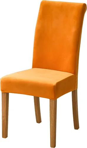 Vista 13 de Juego de 6 fundas de terciopelo para sillas de comedor, fundas elásticas suaves para sillas Parson, extraíbles y lavables, con elástico para un