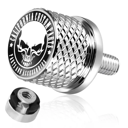 Vista 8 de GUAIMI Tornillo de perno de asiento de guardabarros moleteado inoxidable de 1/4 "-20 roscas compatible con Harley 1996-2026 Sportster Touring