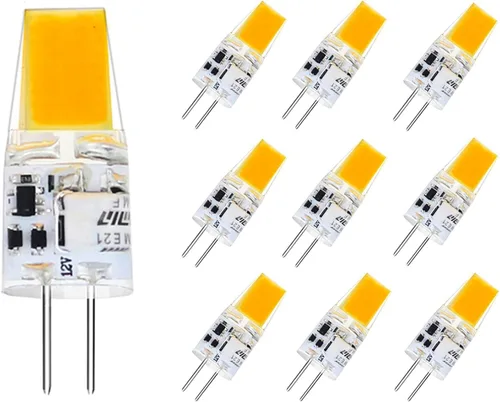 Vista 8 de Bombilla LED G4 regulable de 12 V, 24 V, tipo JC, equivalente a halógeno T3 G4 de 20 a 30 W, 2700 K blanco cálido, base G4 de dos pines, 300 lm