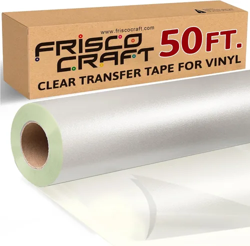 Vista 8 de Frisco Craft Rollo de cinta de transferencia transparente con adhesivo Rejilla azul