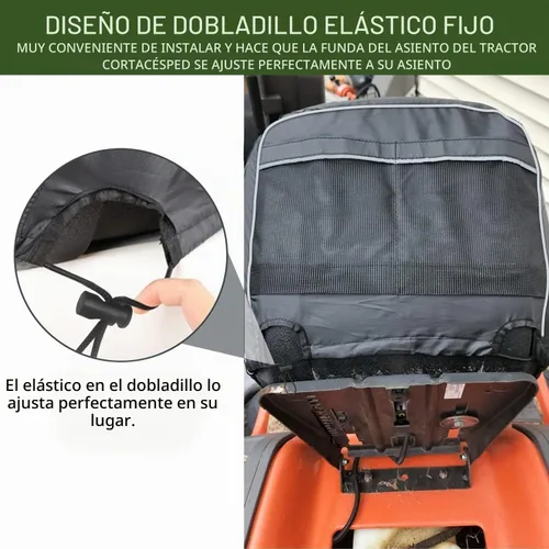 Vista 5 de Funda de asiento de cortacésped para reposabrazos de asiento, M