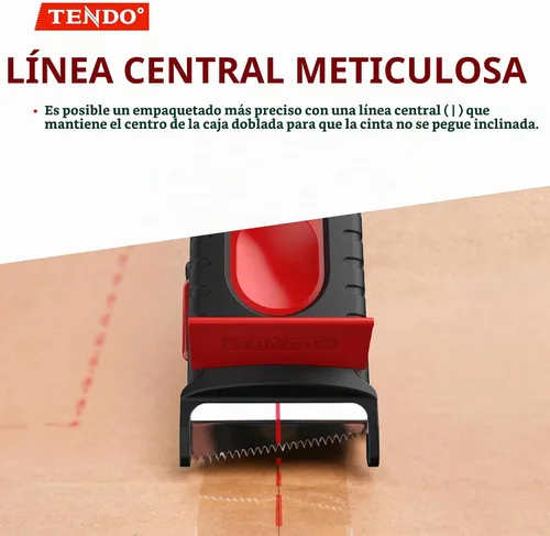 Vista 7 de Dispensador de cinta de embalaje resistente, pistola de cinta inteligente: TENDO° Essential Line - Dispensador ergonómico de cinta para cinta de 2