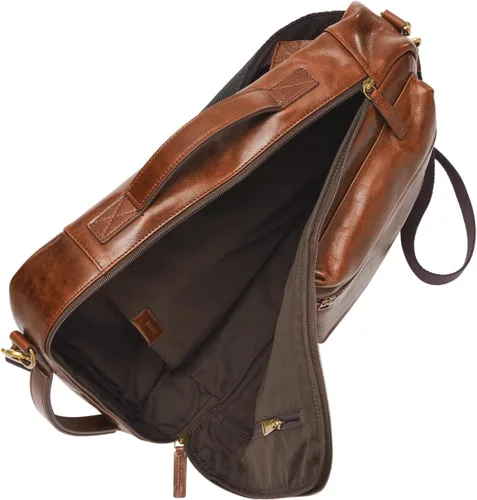 Vista 4 de Fossil Buckner - Mochila convertible y maletín para hombre, Buckner Medium Coñac
