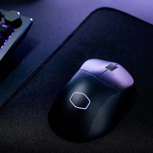 Vista 8 de Cooler Master MM731 - Ratón inalámbrico para juegos negro, ajustable de 19,000 DPI, palma, agarre de garra, 2.4 GHzBluetooth, sensor óptico PixArt
