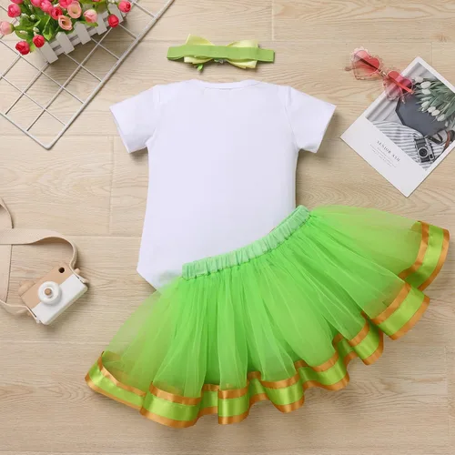 Vista 65 de ODASDO Conjunto de 3 piezas con temática de animla para bebé niña