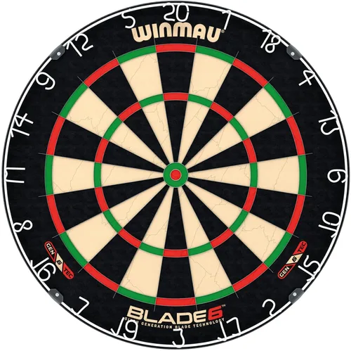 Vista 11 de WINMAU Professional Bristle Dartboard - PDC Tournament Board with Official Tournament Specifications - Available in Blade 6 Single, Dual, Triple