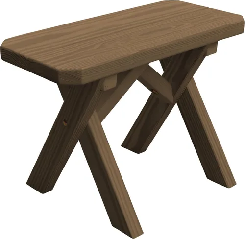 Vista 32 de Furniture Barn USA Pine - Banco cruzado de 2 pies, color negro