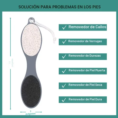 Vista 3 de CAREHOOD Eliminador de callos para pies, multiusos, 4 en 1, incluye raspador, piedra pómez, escofina para pies y lima para el cuidado de los pies