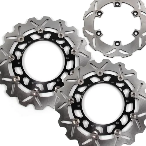 Vista 13 de Arashi Discos de freno delanteros y traseros para Yamaha YZF R1 R1M 2004-2006 2015-2022 / R6 2017-2019 / MT10 FZ10 (ABS) 2016-2020 / MT-10 FZ-10 SP