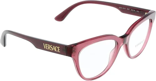 Vista 3 de Gafas graduadas Versace VE 3315 5357 Transparente Rojo, Rojo transparente