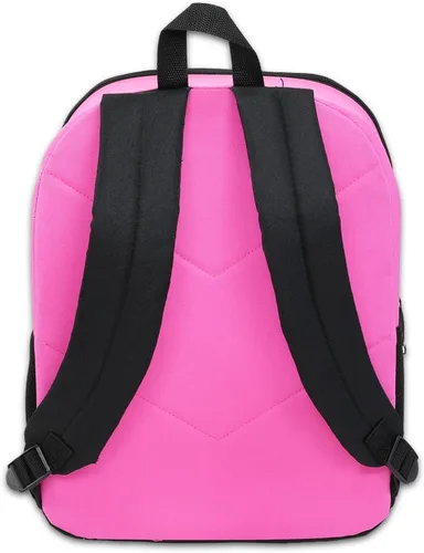 Vista 2 de SANRIO Mochila Kuromi para niños, paquete con bolsa escolar de 16 pulgadas para niñas más botella de agua, tatuajes, más Mochila Kuromi para niños