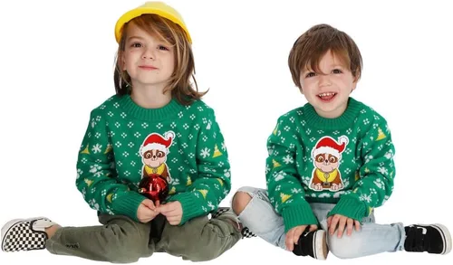 Vista 4 de Paw Patrol Chase - Suéter para niños pequeños I'm Digging Rubble Ugly Christmas Suéteres