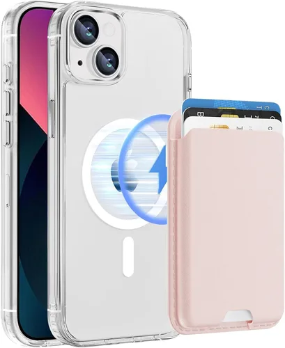 Vista 30 de Funda magnética para Google Pixel 9A con soporte para tarjetas, funda magnética desmontable, [compatible con MagSafe] a prueba de golpes con ranura
