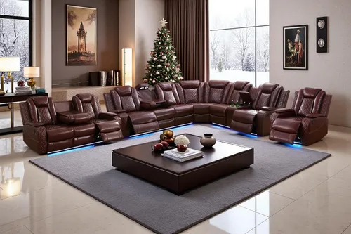 Vista 18 de A Ainehome Juego de sofá modular reclinable eléctrico con luz LED, sofás seccionales de cuero, juegos de muebles de sala de estar, juegos de sofá