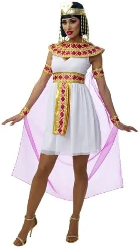 Vista 2 de Costume Culture - Disfraz de Cleopatra para mujer, color rosa