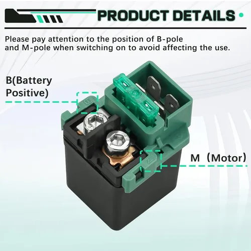 Vista 5 de Relé de solenoide de arranque para Honda Shadow 750 1300 VT750 1100 VTX 1100 CB500 CB750 CBR600 CBR600RR CBR300R para Kawasaki Vulcan 500 800 900