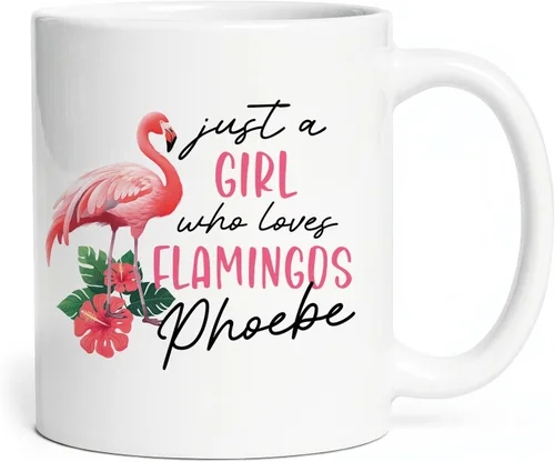 Vista 8 de Taza de flamenco personalizada 2023, Flock Of Flamingo Mug para cumpleaños de los amantes del flamenco, taza de café personalizada de flamenco