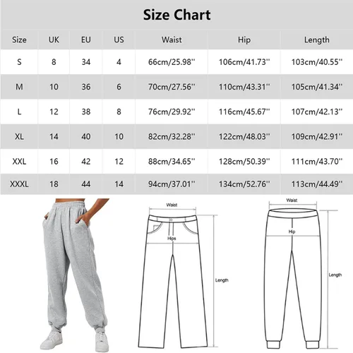 Vista 6 de Pantalones deportivos de cintura alta para mujer, ajuste holgado, pierna recta, ropa Y2K 2023 con bolsillos