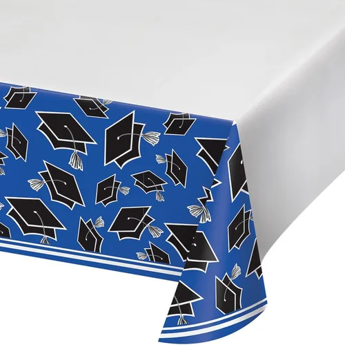 Vista 7 de Creative Converting Mantel de plástico, 54 x 102 pulgadas, azul cobalto (paquete de 3)