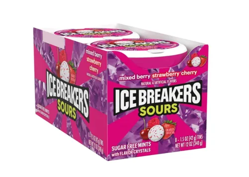 Vista 9 de Ice Breakers - Recipientes de 1.5 onzas con sabor a fresa y cereza (paquete de 8), 1.5 onzas