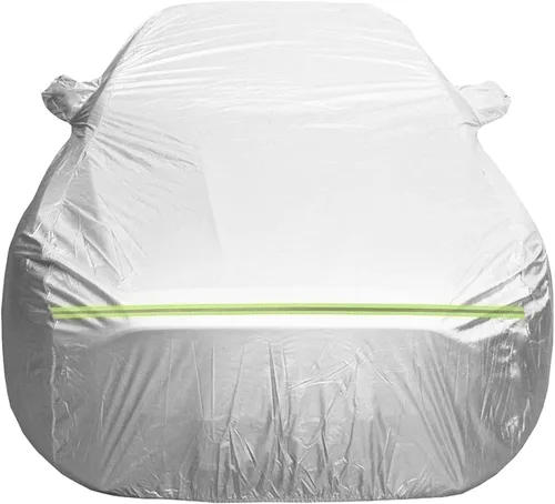 Vista 8 de Funda para coche compatible con Mazda Mazda2 Mazda3 Mazda5 Mazda6 para exteriores, 100% impermeable, resistente al viento, a prueba de polvo, Negro