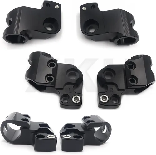 Vista 5 de XKH - Juego de manillares de placa adaptadora con clip compatible con MT-09 FZ-09 2013-2016 negro [B07DVTY9CP]