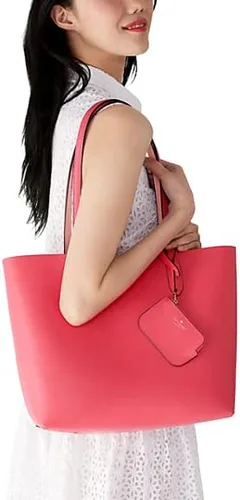 Vista 2 de Kate Spade Ava - Bolso reversible de piel (rosa donut), Rosa.
